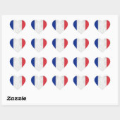 Sticker Cœur France (Feuille)