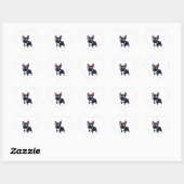 Sticker Cœur Frenchie The Gentlemen (Feuille)