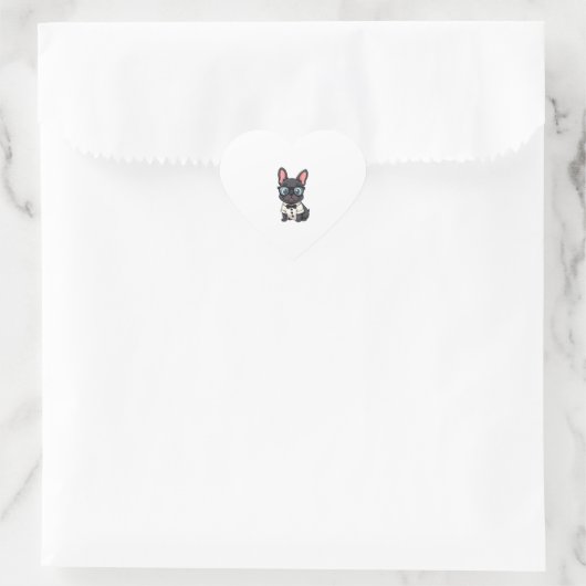 Sticker Cœur Frenchie The Gentlemen Copy (4) (Sac)