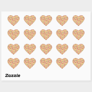 Sticker Cœur Fruits mixtes,