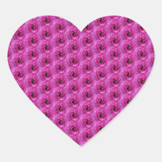 Sticker Cœur Fuchsia Ranunculus - Design Floral moderne
