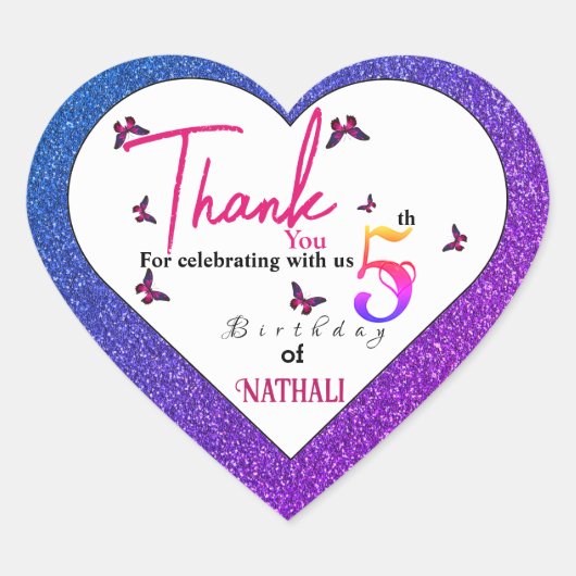 Sticker Cœur Fun Fluttant (Devant)