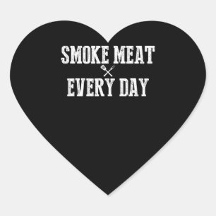 Sticker Cœur Funny Bbq Smoker Accessoire Pitmaster Papa Grillin