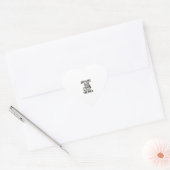 Sticker Cœur Funny Cat Dad Came Back With The Milk Vintage Shir (Enveloppe)