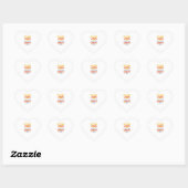 Sticker Cœur funny pickleball making courts (Feuille)