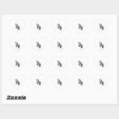 Sticker Cœur Funny Skeleton Unicorn Lovers Spooky Halloween Cos (Feuille)