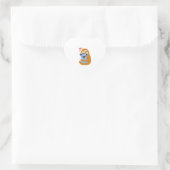 Sticker Cœur Funny Sloth Koala Oear Love (Sac)
