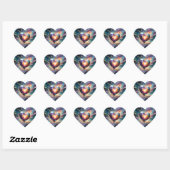 Sticker Cœur Galactic Heart of the Universe (Feuille)