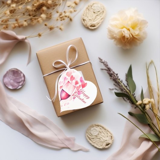 Sticker Cœur Galentines roses