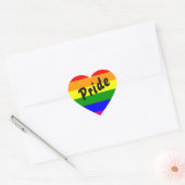 Sticker Cœur Gay pride Arc-en-ciel - Coeur (Enveloppe)