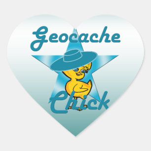 Sticker Cœur Geocache Chick #7