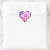 Sticker Cœur géométrie sacrée (Sac)