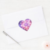 Sticker Cœur géométrie sacrée (Enveloppe)