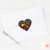 Sticker Cœur Géométrique (Enveloppe)