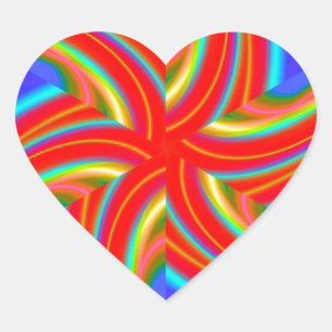 Sticker Cœur géométrique 160614 (04)