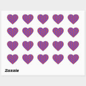 Sticker Cœur géométrique 160614 (05) (Feuille)