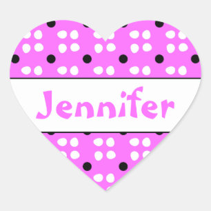 Sticker Cœur Gepersonaliseerde Stippen patroon