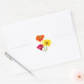 Sticker Cœur Gerbera Daisy Delight (Enveloppe)