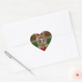 Sticker Cœur Gibbs Gibsone Tartan & Badge (Enveloppe)