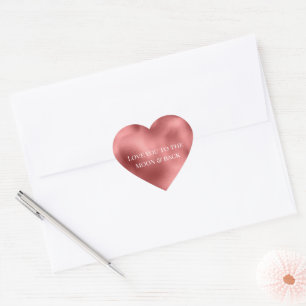 Sticker Cœur Glamour Chic Rouge