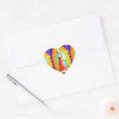 Sticker Cœur Gloire À Notre Dame De Guadalupe (Enveloppe)