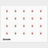 Sticker Cœur Gnome en action Chasse aux champignons (Feuille)