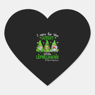 Sticker Cœur Gnomes Mère Bébé Infirmière St Patrick's Day Lepre