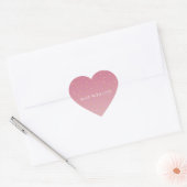 Sticker Cœur Gold Hearts Blush Pink Ombre (Enveloppe)