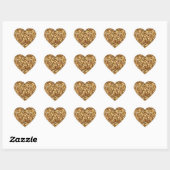 Sticker Cœur Gold Hearts Confetti (Feuille)