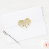 Sticker Cœur Gold Ombre Love (Enveloppe)