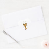 Sticker Cœur Golden Chalice and Host (Enveloppe)