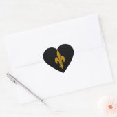Sticker Cœur Golden Fleur De Lis (Enveloppe)