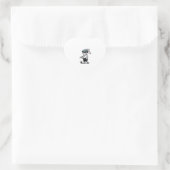 Sticker Cœur Golf Bunny Punk Golfing Rabbit (Sac)