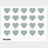 Sticker Cœur Golf Lover (vintage) (Feuille)