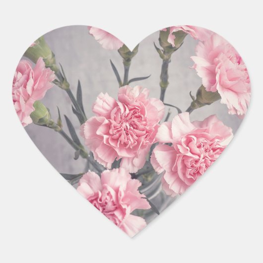 Sticker Cœur gousses (Devant)