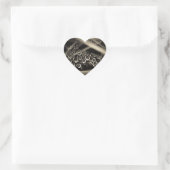 Sticker Cœur gouttes de pluie sur une toile (Sac)