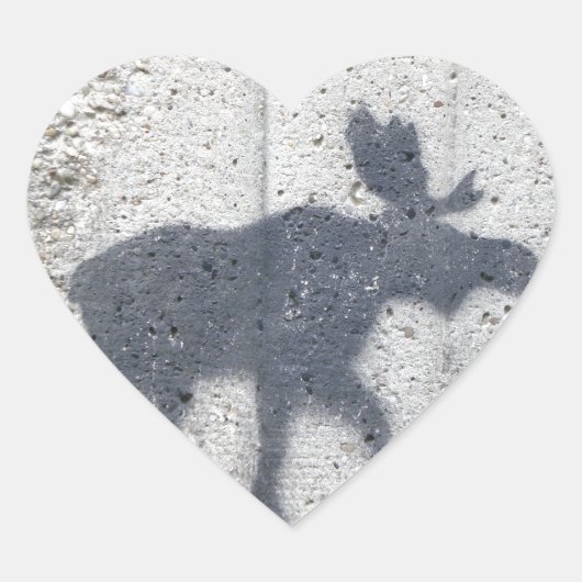 Sticker Cœur Graffiti à crayon Moose (Devant)