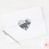 Sticker Cœur Graffiti à crayon Moose (Enveloppe)