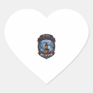 Sticker Cœur Grand Citrouille Croyant Épouvantail Chapeau de So