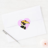 Sticker Cœur Grand Hornbill (Enveloppe)