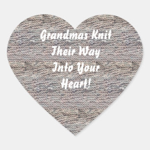 Sticker Cœur Grandmas Knit