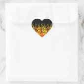 Sticker Cœur Graphique Flames Hot Racing (Sac)