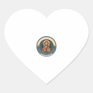 Sticker Cœur Graphisme Spiritualité Contemplative Monastique Jé