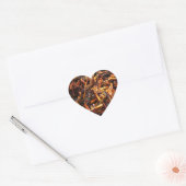 Sticker Cœur Grasshopper frit (Takkataen Thot) Alimentation asi (Enveloppe)