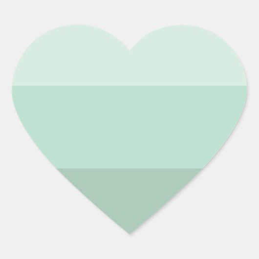 Sticker Cœur Green ombre (Devant)