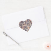 Sticker Cœur Grey, beige (Enveloppe)