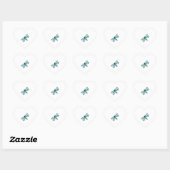 Sticker Cœur gribouiller une libellule (Feuille)