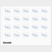 Sticker Cœur Grosse Soeur Swirl Design (Feuille)