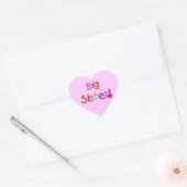 Sticker Cœur Grosses Soeurs Cadeaux (Enveloppe)