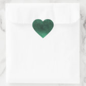 Sticker Cœur Grunge foncé - Vert (Sac)